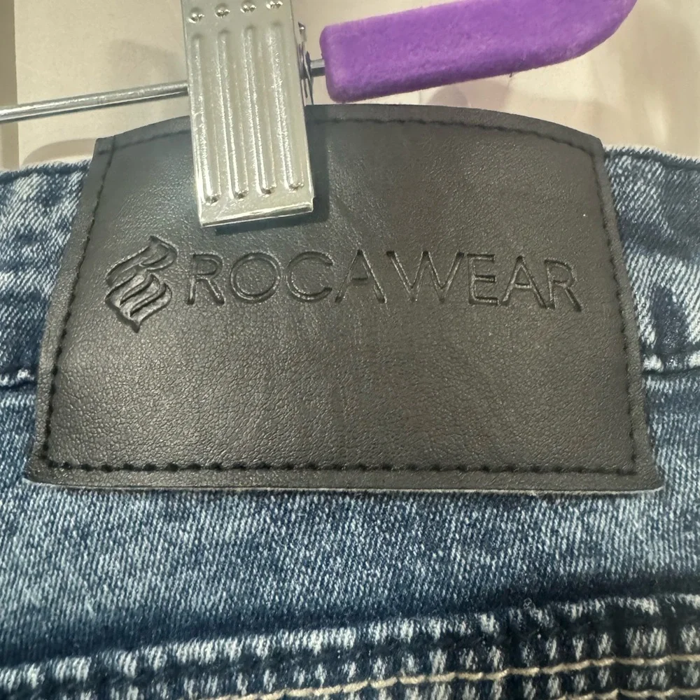 Rocawear Men's Dark Blue Straight Jeans